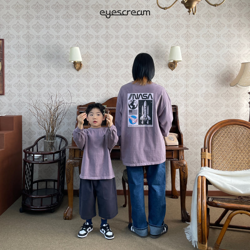 Eyescream - Korean Women Fashion - #momslook - Nasa Pigment Long Tee Adult - 3
