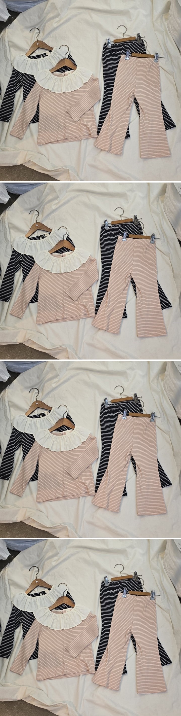 Flower J - Korean Children Fashion - #fashionkids - Stripe Frill Set-Up