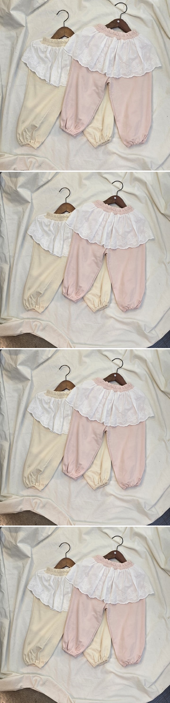 Flower J - Korean Children Fashion - #littlefashionista - Frill Jogger Pants