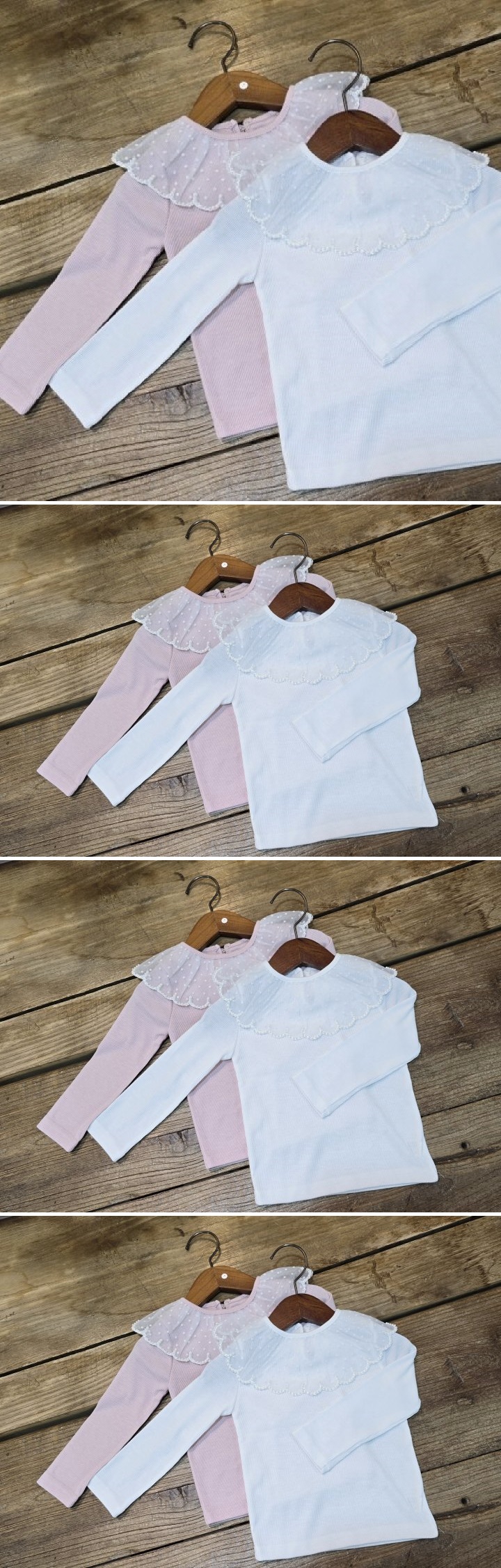 Flower J - Korean Children Fashion - #minifashionista - Pearl Lace Blouse