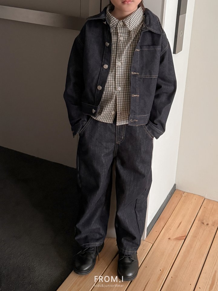 From I - Korean Children Fashion - #Kfashion4kids - Pocket Denim Jacket - 12