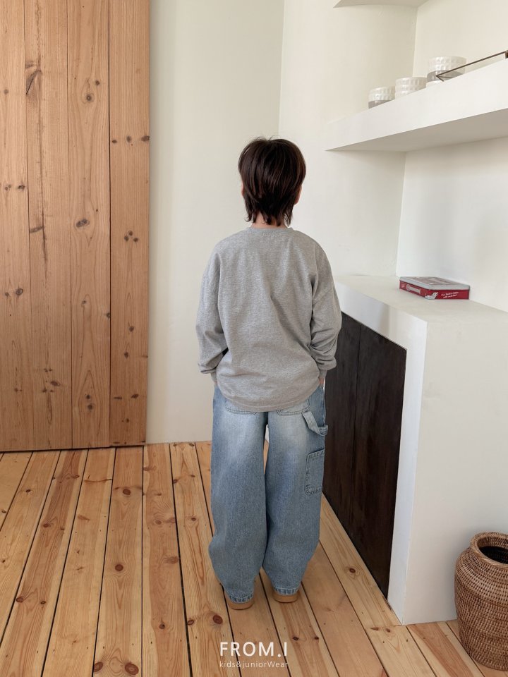 From I - Korean Children Fashion - #Kfashion4kids - Carpenter String Denim Pants - 11