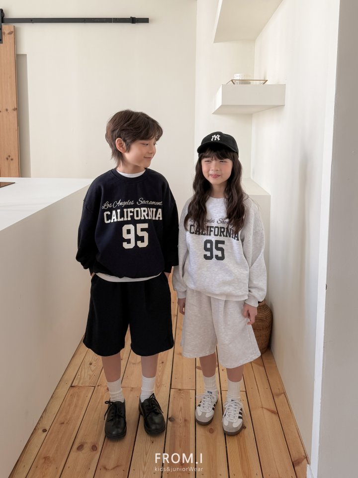From I - Korean Children Fashion - #Kfashion4kids - Cali Sweatshirt Shorts Set - 6