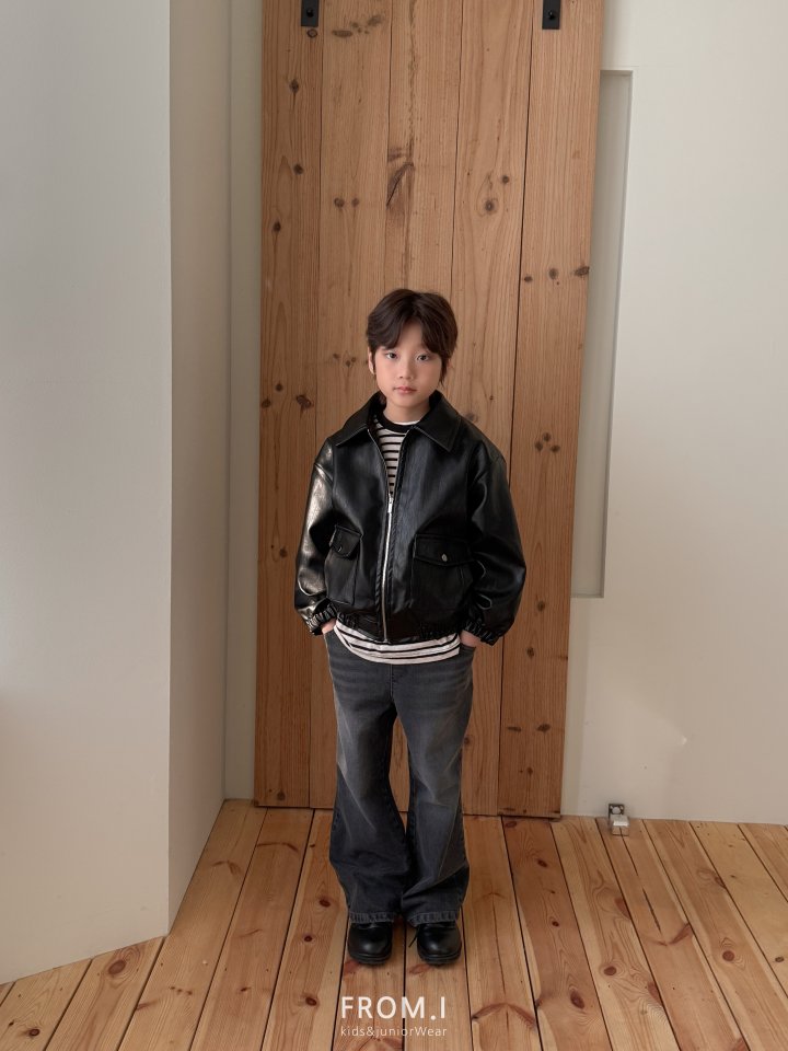 From I - Korean Children Fashion - #Kfashion4kids - Stripe Long Sleeve Tee - 8