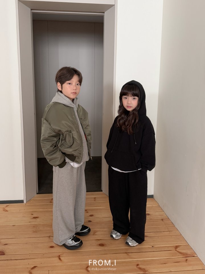 From I - Korean Children Fashion - #childofig - Hooded Sweat Top Bottom Set - 3