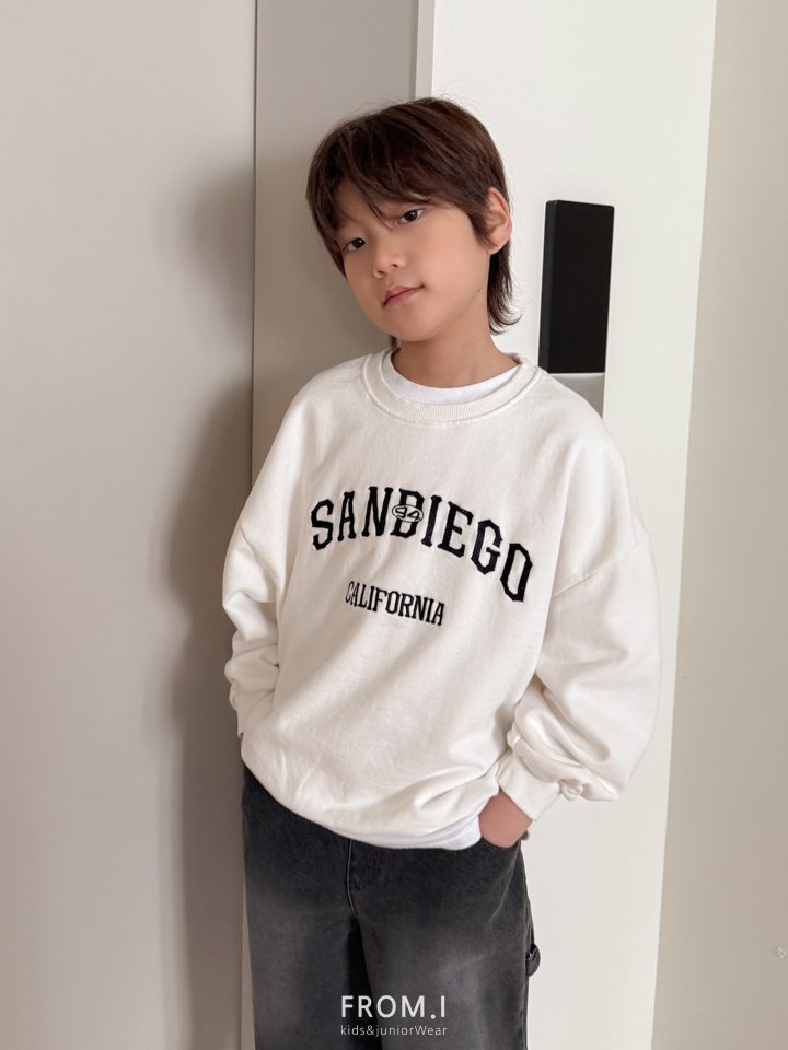 From I - Korean Children Fashion - #childofig - San Diego Embroidery Sweatshirt - 8