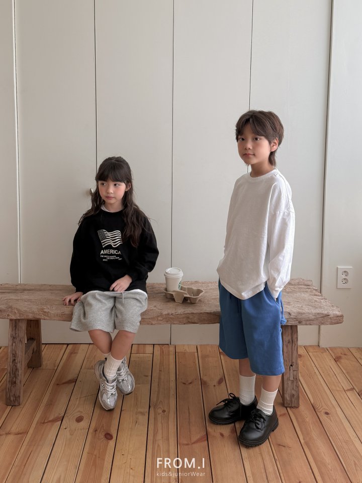 From I - Korean Children Fashion - #childofig - Carpenter Bermuda Sweat Pants - 3