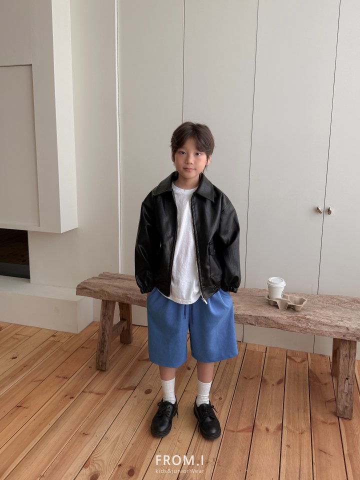 From I - Korean Children Fashion - #childofig - Carpenter Bermuda Sweat Pants - 4