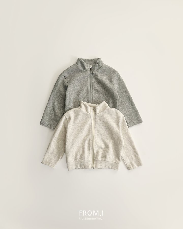 From I - Korean Children Fashion - #childofig - Stand Collar Zip-Up