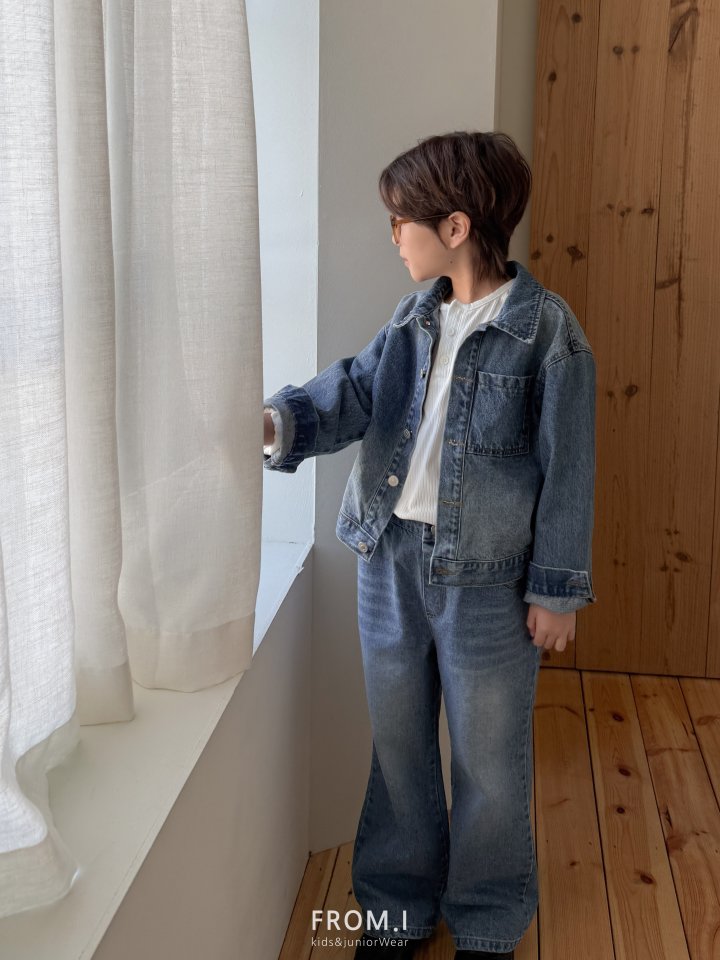 From I - Korean Children Fashion - #childrensboutique - Pocket Denim Jacket - 5