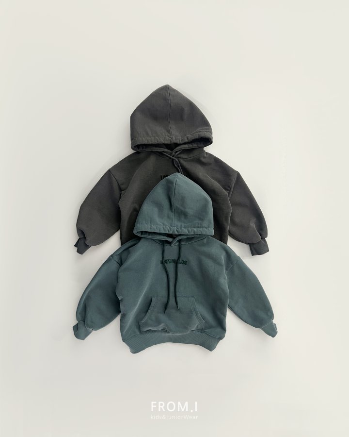 From I - Korean Children Fashion - #childrensboutique - Pigment Embossed Embroidery Hoodie