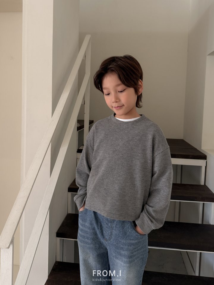 From I - Korean Children Fashion - #childrensboutique - Waffle Semi-Crop Tee - 11
