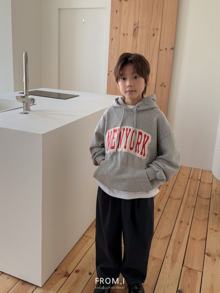 From I - Korean Children Fashion - #childrensboutique - New York Patch Embroidery Hoodie - 8