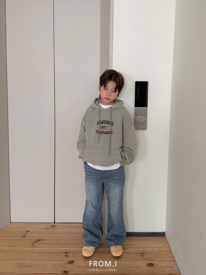 From I - Korean Children Fashion - #childrensboutique - Wide Flare Denim Pants - 6