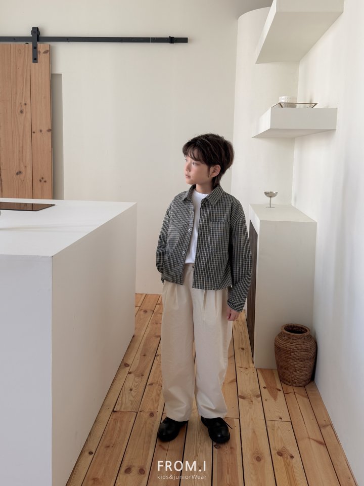 From I - Korean Children Fashion - #designkidswear - Cropped Check Shirt - 3