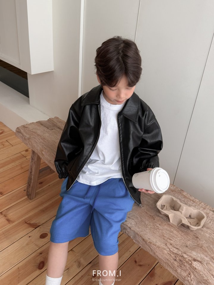 From I - Korean Children Fashion - #designkidswear - Carpenter Bermuda Sweat Pants - 6