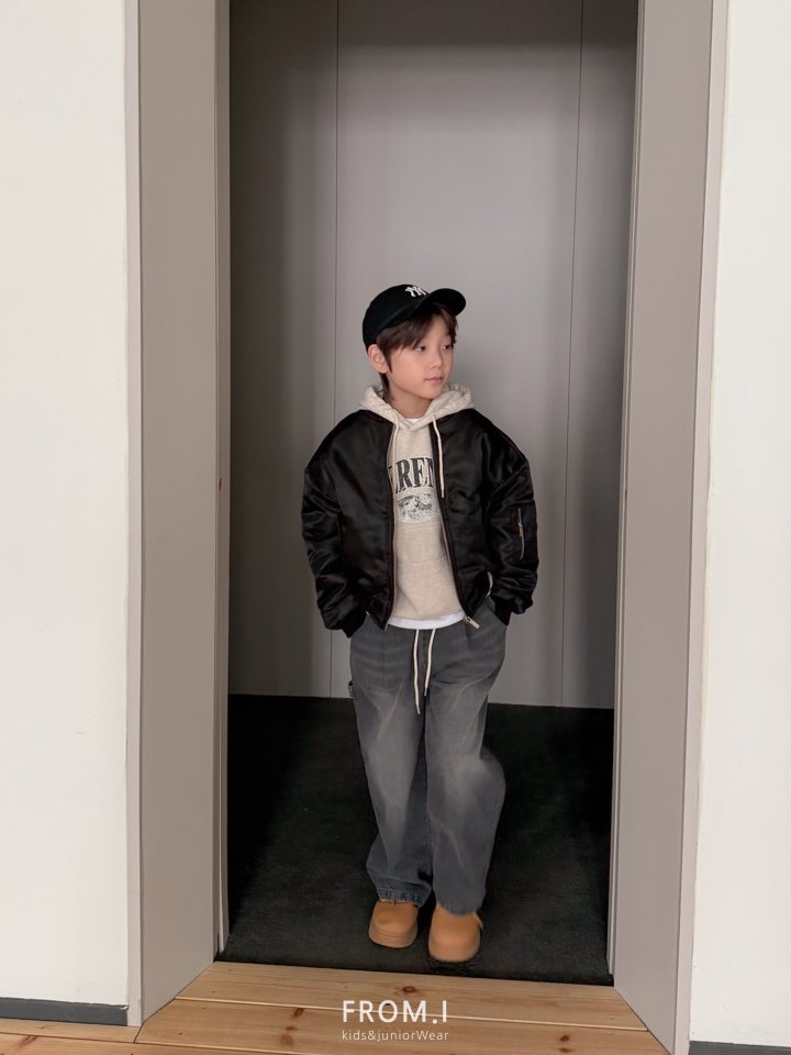 From I - Korean Children Fashion - #discoveringself - Carpenter String Denim Pants - 6
