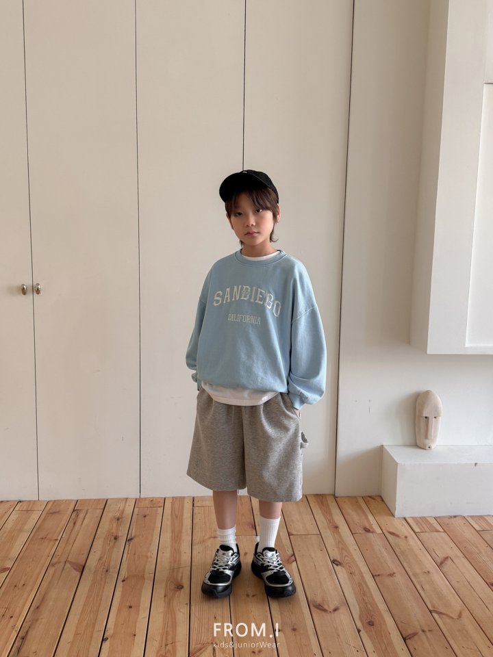From I - Korean Children Fashion - #discoveringself - Carpenter Bermuda Sweat Pants - 7