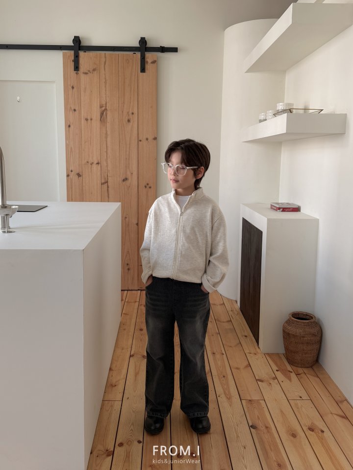 From I - Korean Children Fashion - #discoveringself - Stand Collar Zip-Up - 5