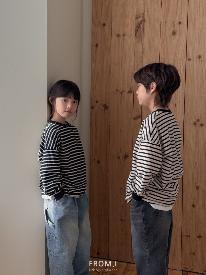 From I - Korean Children Fashion - #discoveringself - Stripe Long Sleeve Tee - 3