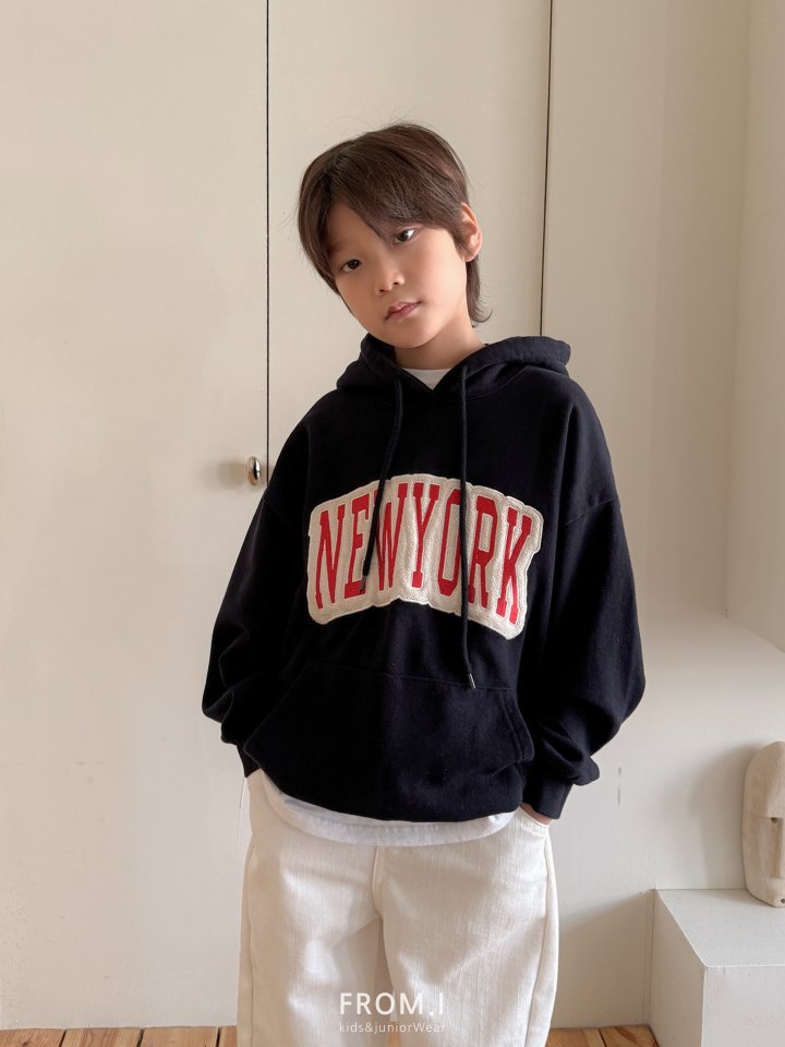 From I - Korean Children Fashion - #fashionkids - New York Patch Embroidery Hoodie - 11
