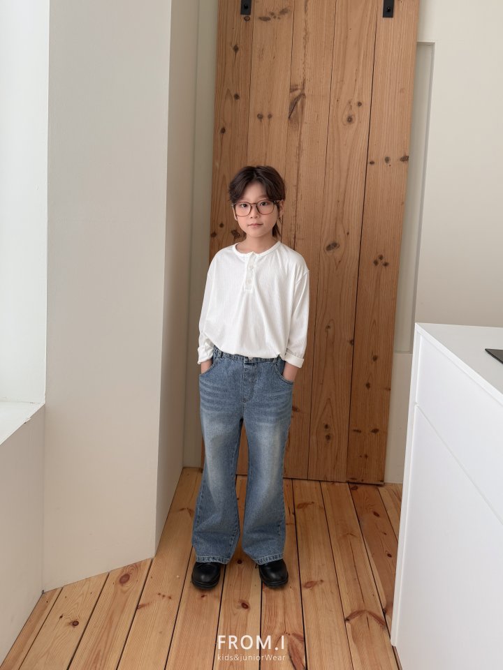 From I - Korean Children Fashion - #fashionkids - Henley Neck Tee - 8