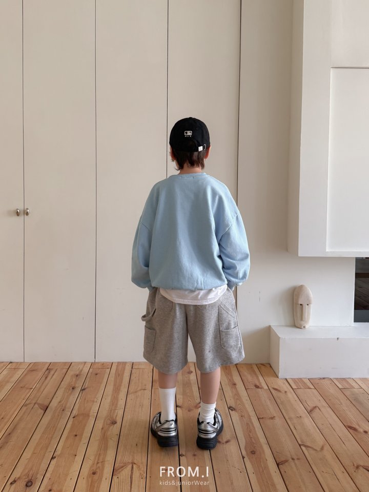 From I - Korean Children Fashion - #fashionkids - Carpenter Bermuda Sweat Pants - 8