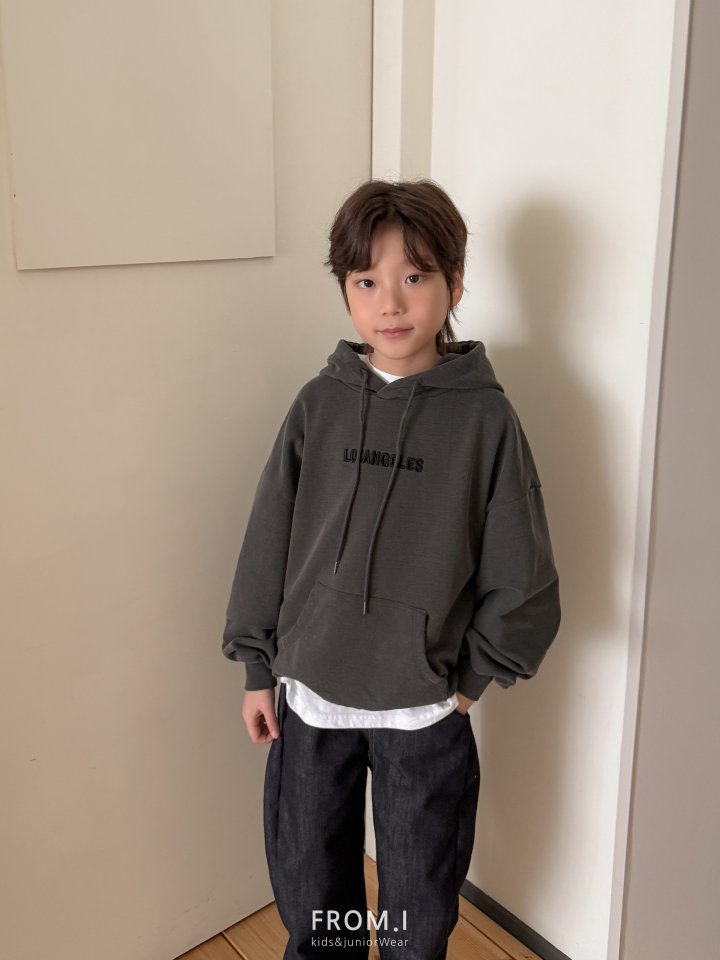 From I - Korean Children Fashion - #kidsshorts - Pigment Embossed Embroidery Hoodie - 5