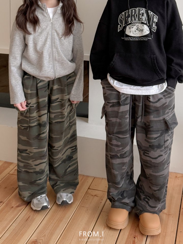 From I - Korean Children Fashion - #fashionkids - Camo French Terry Pants - 4