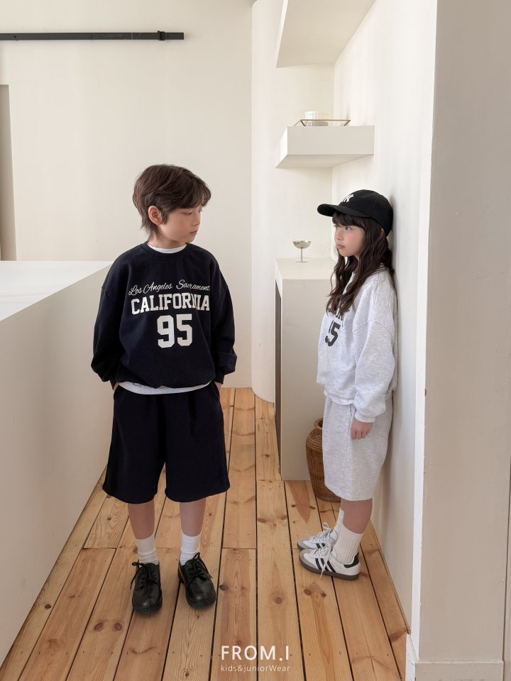 From I - Korean Children Fashion - #kidsshorts - Cali Sweatshirt Shorts Set - 3