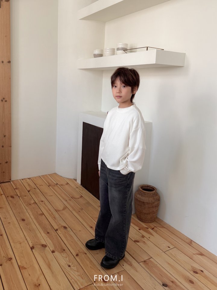 From I - Korean Children Fashion - #kidsshorts - Wide Flare Denim Pants - 10
