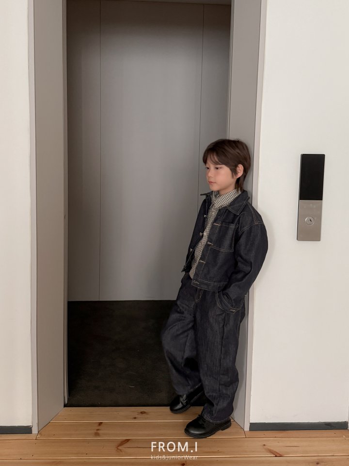 From I - Korean Children Fashion - #kidsstore - Pocket Denim Jacket - 10
