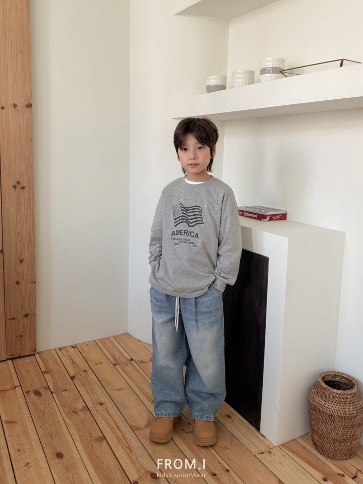 From I - Korean Children Fashion - #kidsstore - Carpenter String Denim Pants - 9