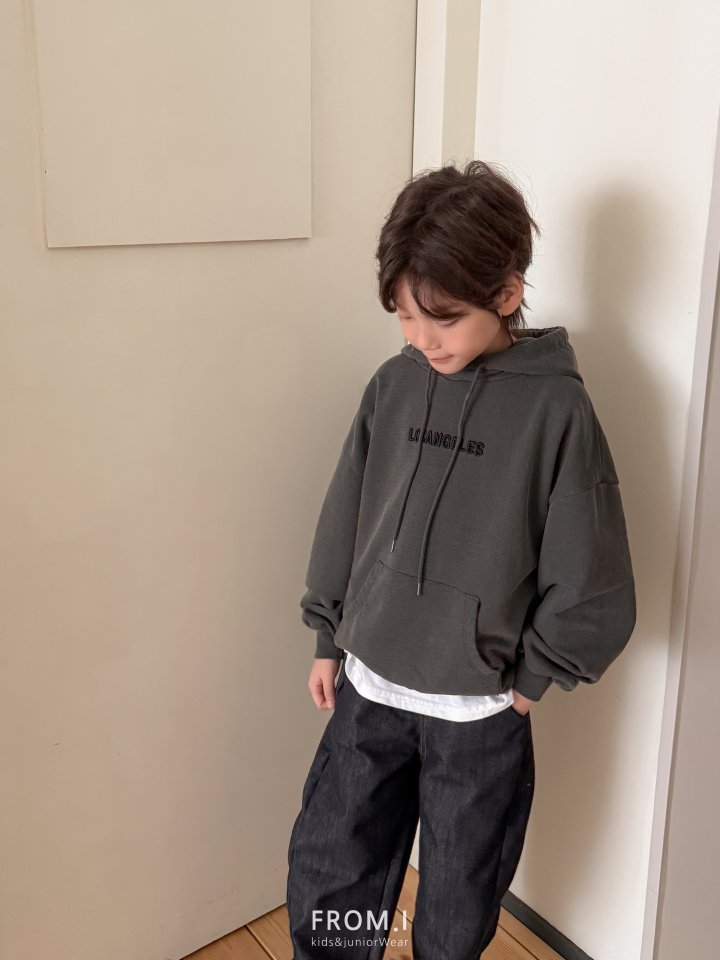From I - Korean Children Fashion - #kidsstore - Pigment Embossed Embroidery Hoodie - 6