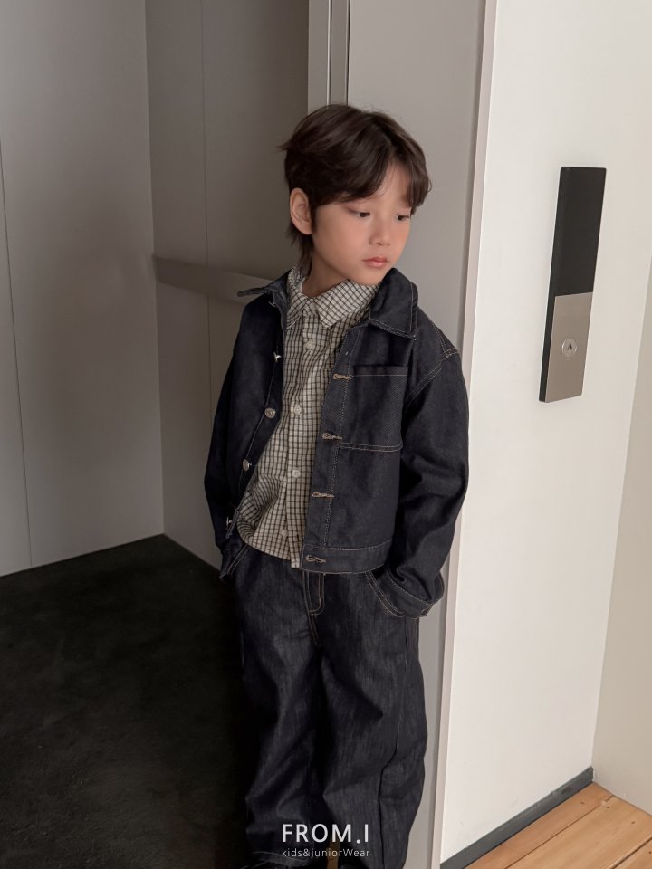 From I - Korean Children Fashion - #kidzfashiontrend - Pocket Denim Jacket - 11