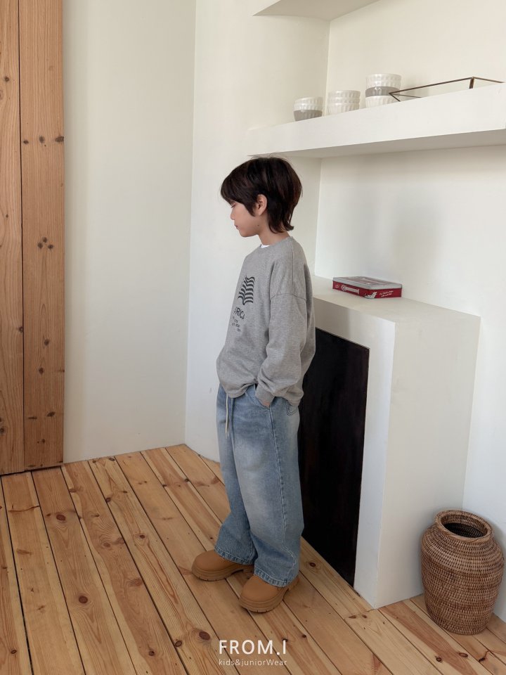 From I - Korean Children Fashion - #kidzfashiontrend - Carpenter String Denim Pants - 10