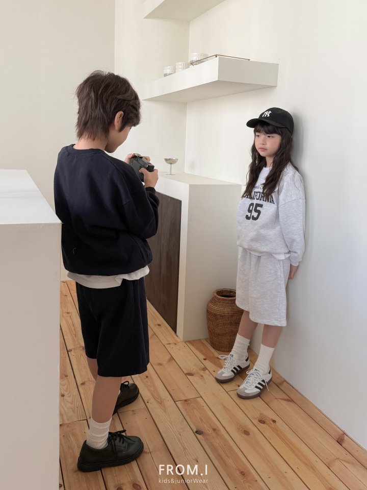 From I - Korean Children Fashion - #kidzfashiontrend - Cali Sweatshirt Shorts Set - 5