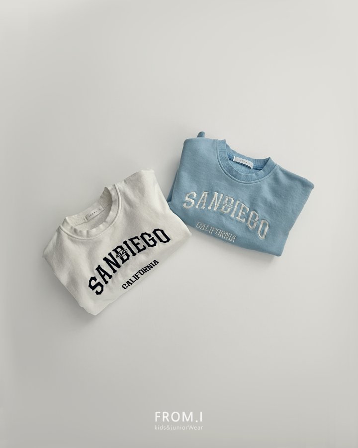 From I - Korean Children Fashion - #kidzfashiontrend - San Diego Embroidery Sweatshirt