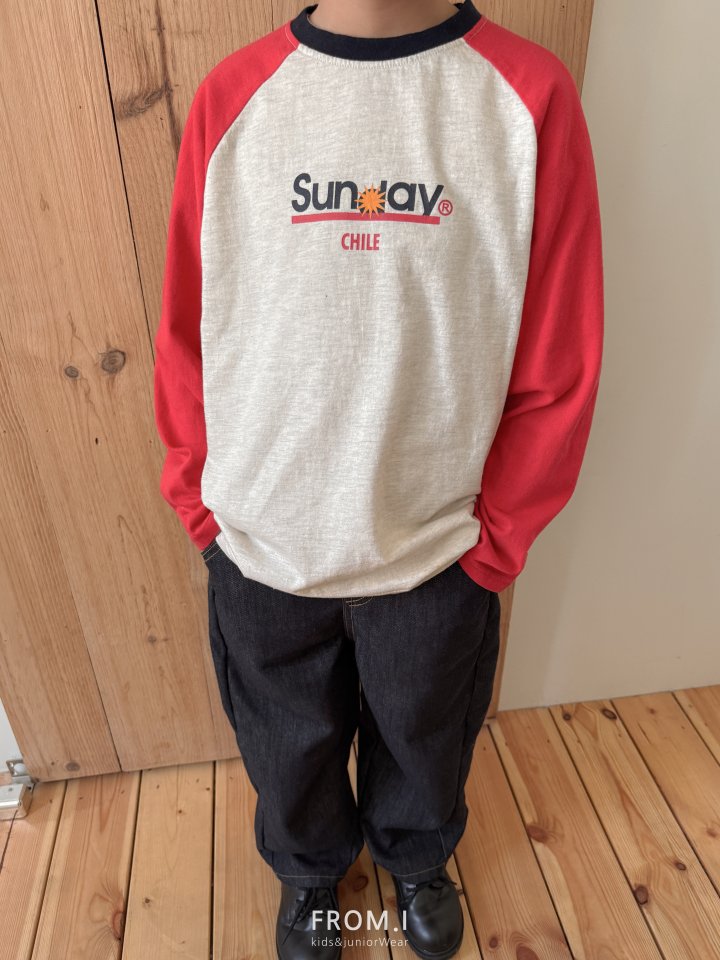 From I - Korean Children Fashion - #kidzfashiontrend - Sunday Raglan Tee - 10