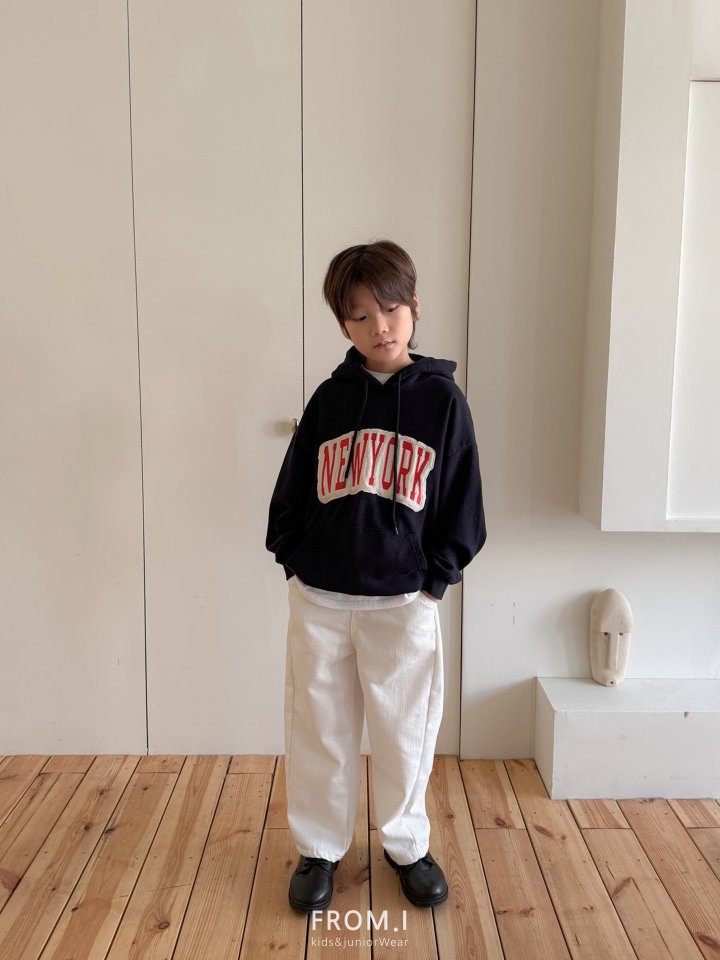 From I - Korean Children Fashion - #littlefashionista - Panel Curved Denim Pants - 8