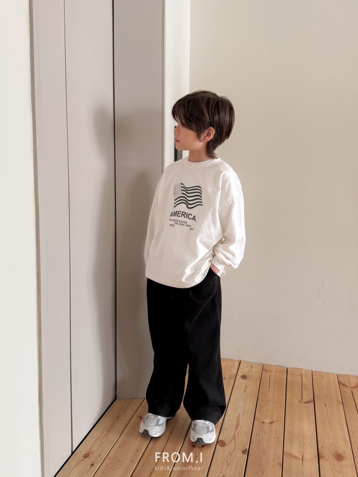 From I - Korean Children Fashion - #littlefashionista - America Long Sleeve Tee - 7