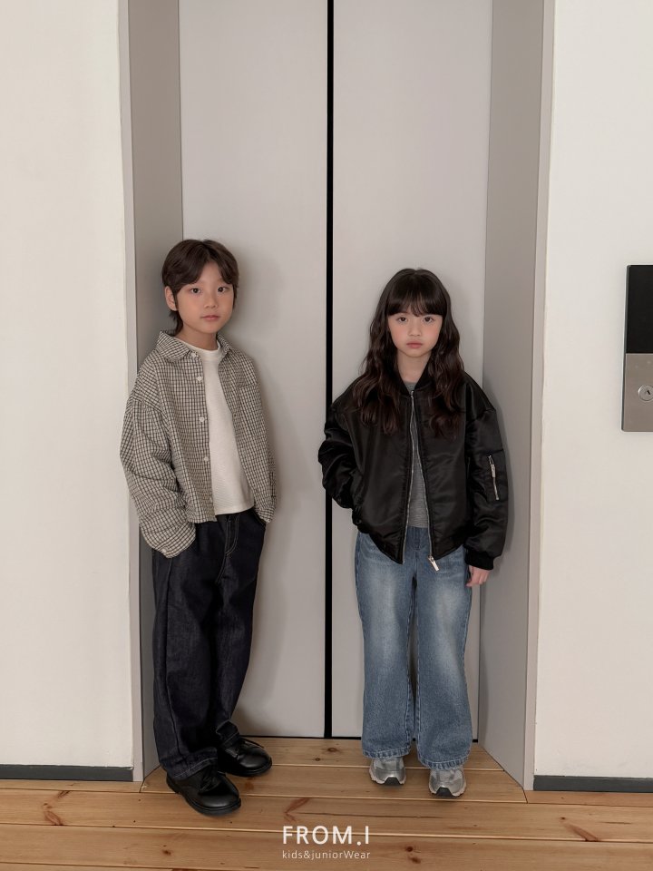 From I - Korean Children Fashion - #magicofchildhood - Cropped Check Shirt - 11