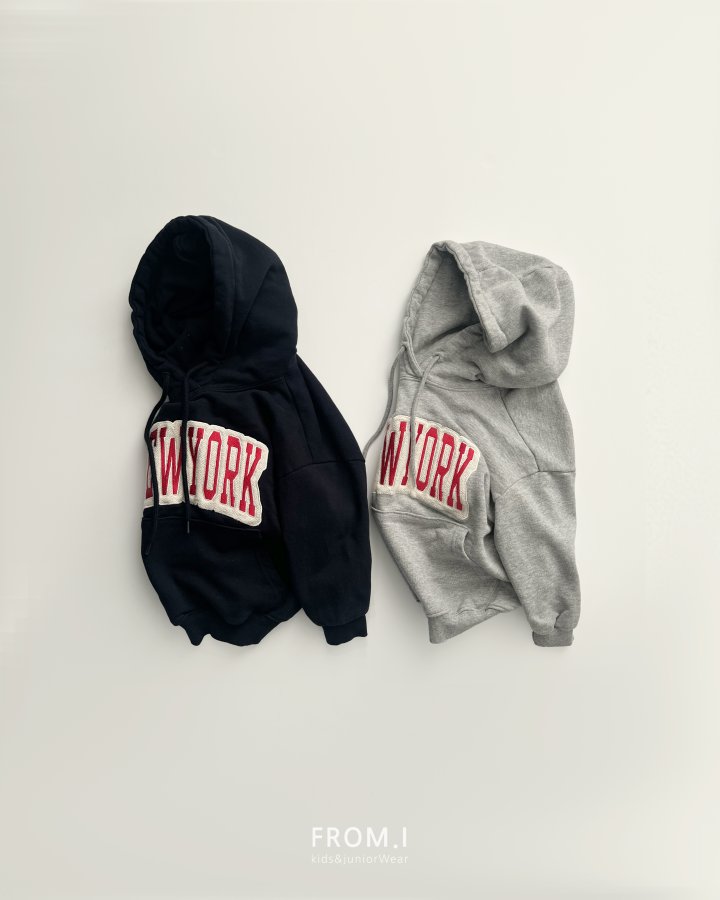 From I - Korean Children Fashion - #magicofchildhood - New York Patch Embroidery Hoodie