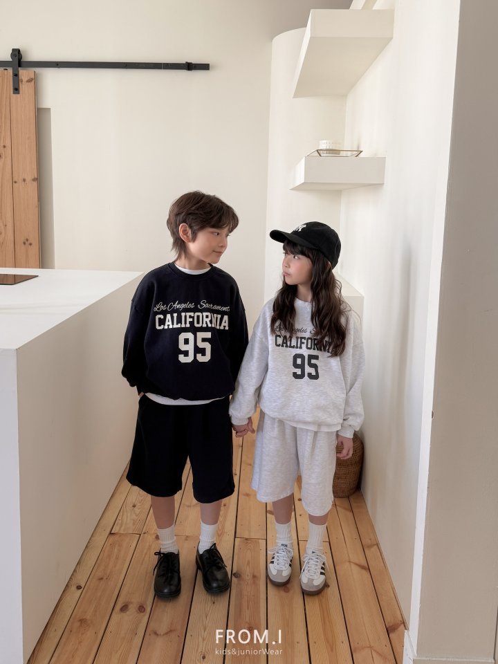 From I - Korean Children Fashion - #magicofchildhood - Cali Sweatshirt Shorts Set - 8