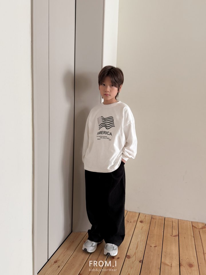 From I - Korean Children Fashion - #magicofchildhood - America Long Sleeve Tee - 8