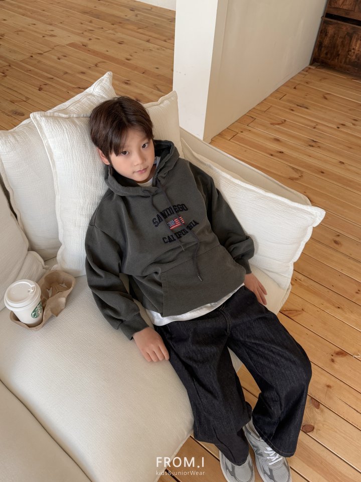 From I - Korean Children Fashion - #minifashionista - Pigment Sandy Embroidery Hoodie - 12