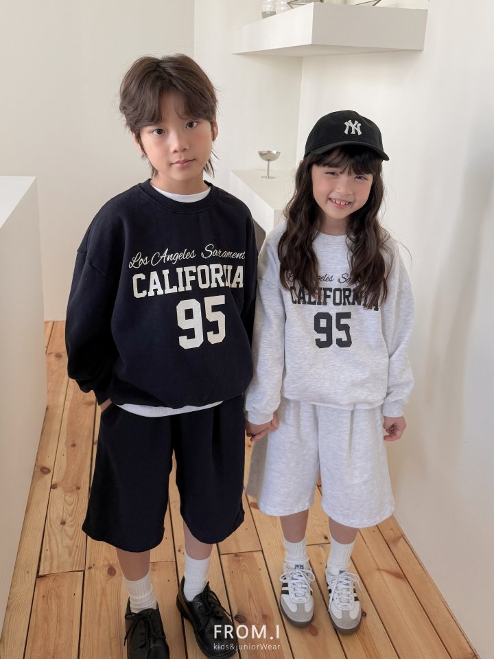 From I - Korean Children Fashion - #minifashionista - Cali Sweatshirt Shorts Set - 9