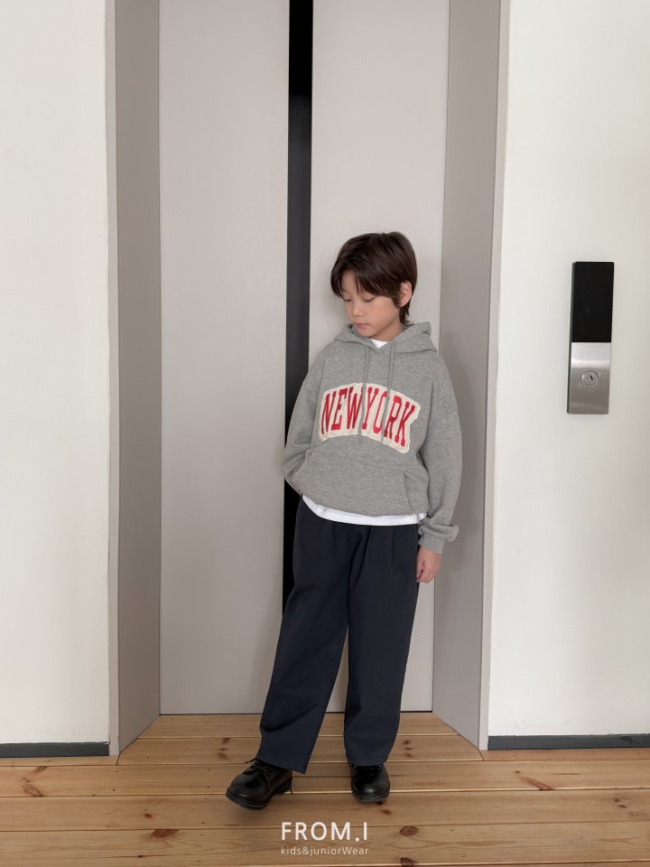 From I - Korean Children Fashion - #prettylittlegirls - New York Patch Embroidery Hoodie - 3