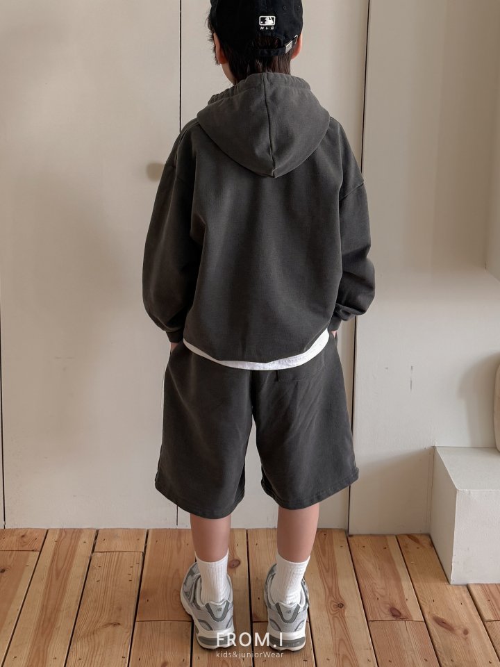 From I - Korean Children Fashion - #prettylittlegirls - Pigment Hoodie Shorts Set - 7