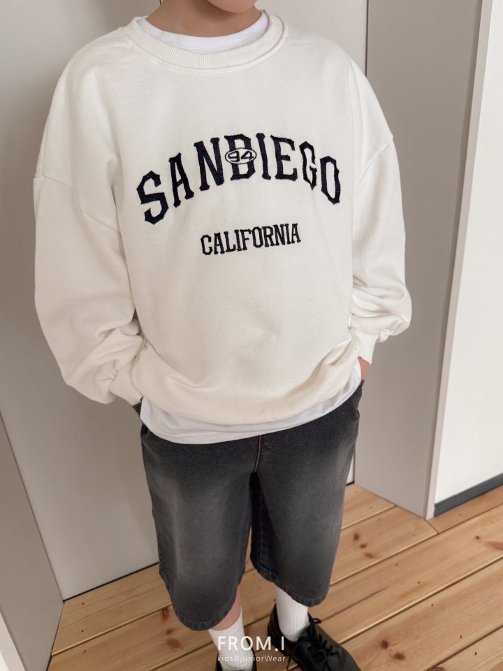 From I - Korean Children Fashion - #prettylittlegirls - San Diego Embroidery Sweatshirt - 6